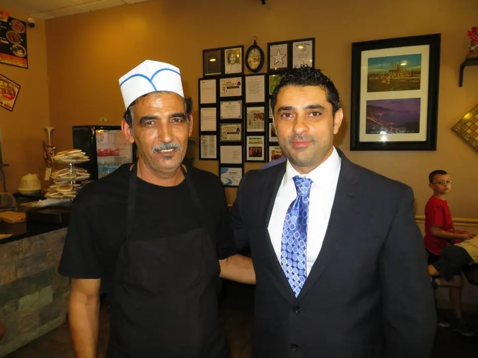 Founder Dr. Mohamad Mtairek with the head chef