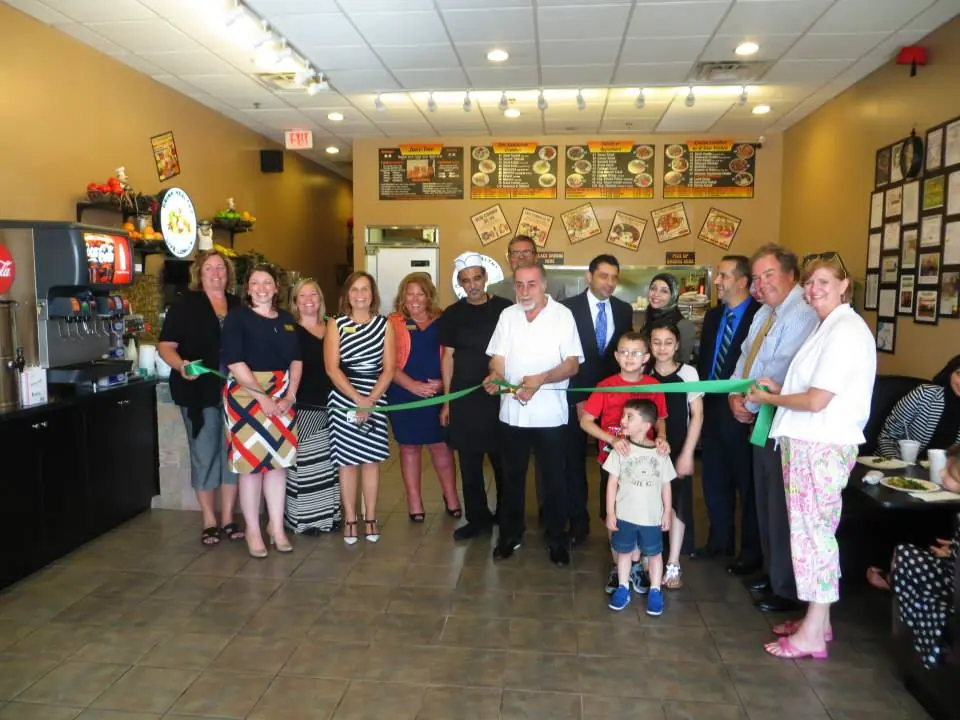 Shish Kabob Express ribbon cutting with the local community